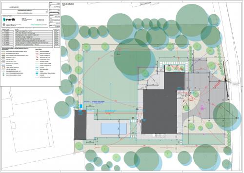 plan d'exécution du jardin